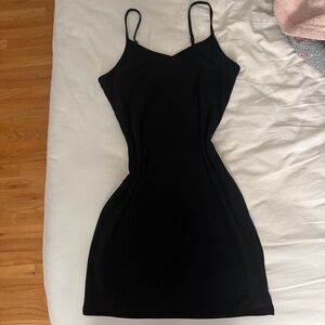 Black mini dress